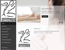 Tablet Screenshot of performancechiroclinic.com